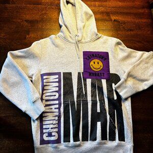 Chinatown Market Smiley Men's Sweatshirt Hoodie Grey Medium